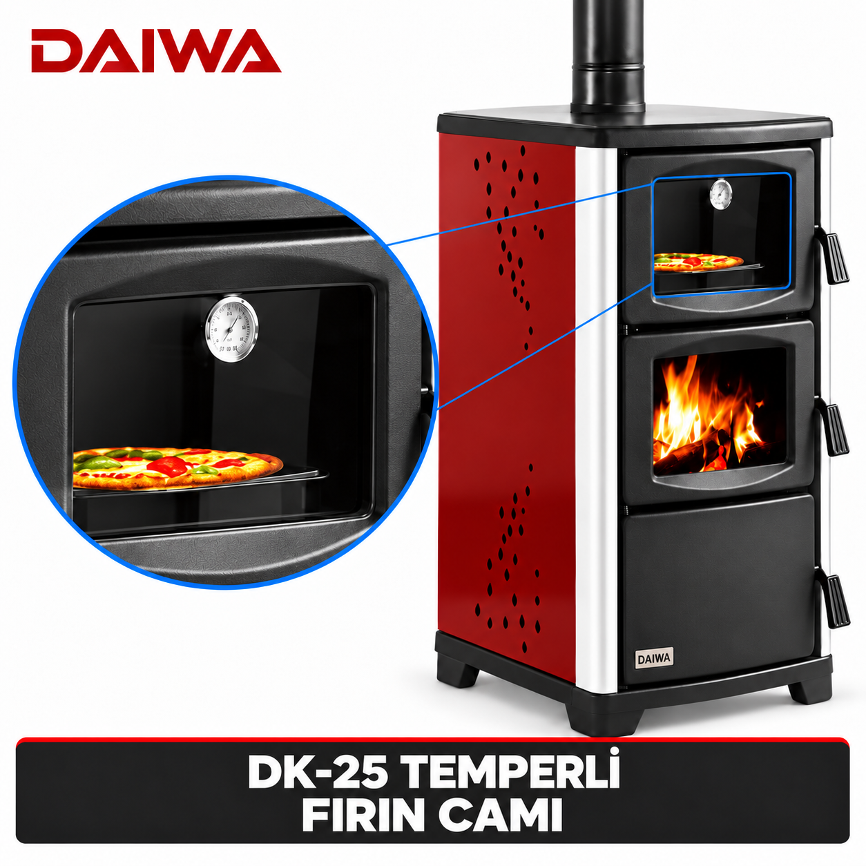 DK-25 temperli fırın camı