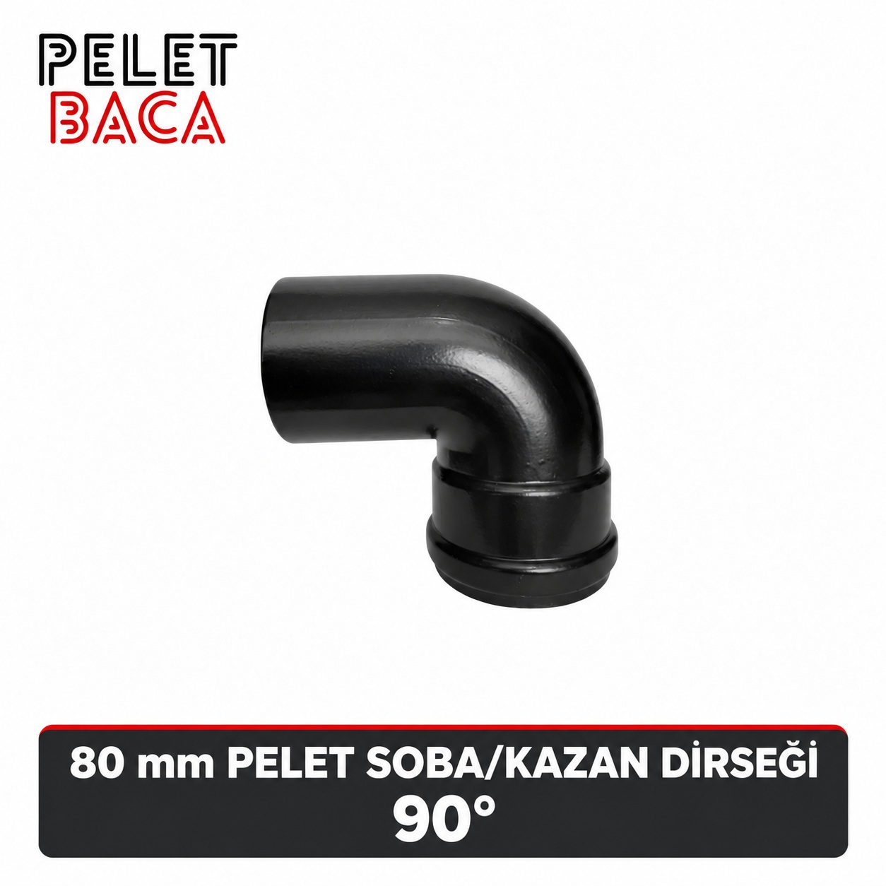 80 mm 90° baca dirseği